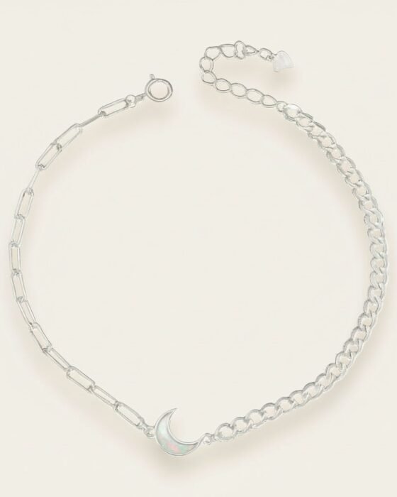 Pulsera Desigual Media Luna Ópalo Blanco