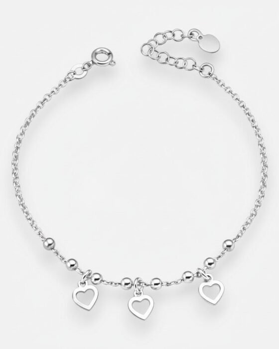 Pulsera Esferas Corazones