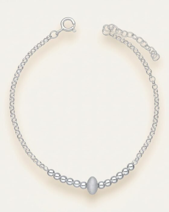 Pulsera Esferas Satinada y Lisas