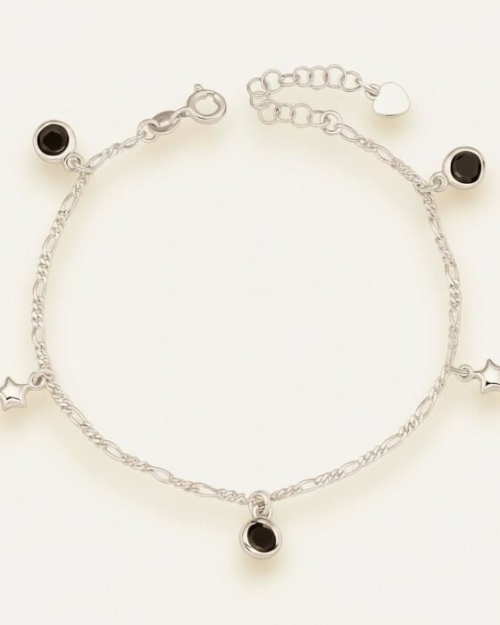 Pulsera Estrellas Circones Ónix