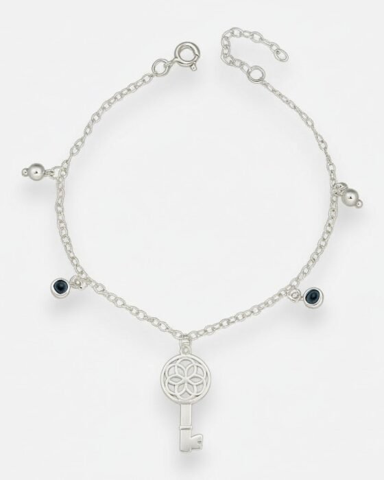 Pulsera Llave Mandala Circones Zafiro