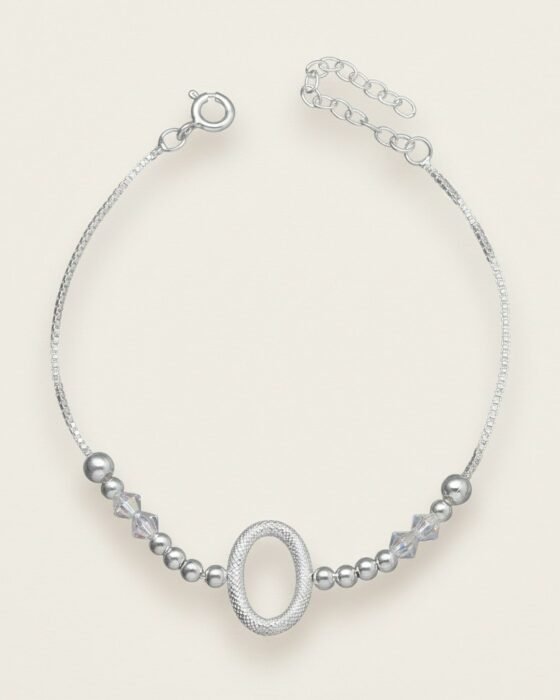 Pulsera Ovalo Esferas Hecho con Cristal Swarovski® Tornasol