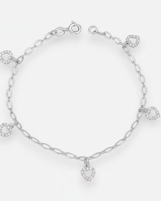 Pulsera Ovalos Corazones