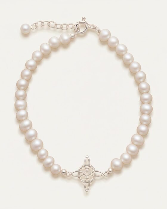 Pulsera Perlas Nudo de Brujas