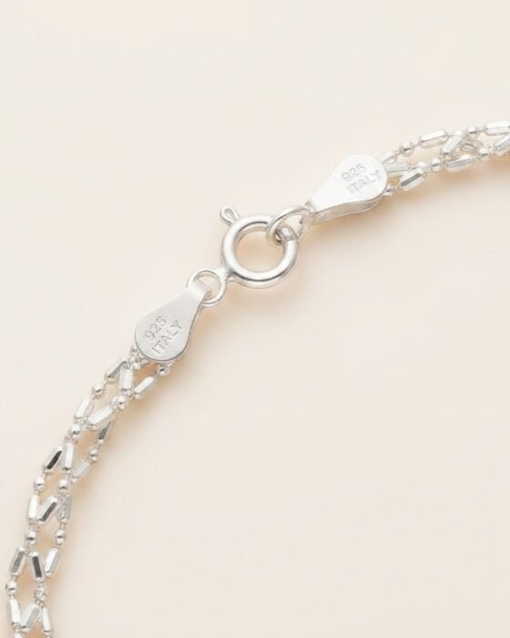 Pulsera Trenzada Hexágonos Puntos