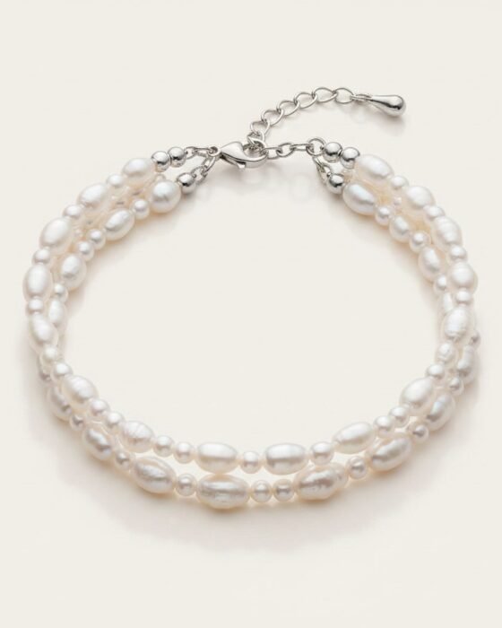 Pulsera Trenzada Madre Perla