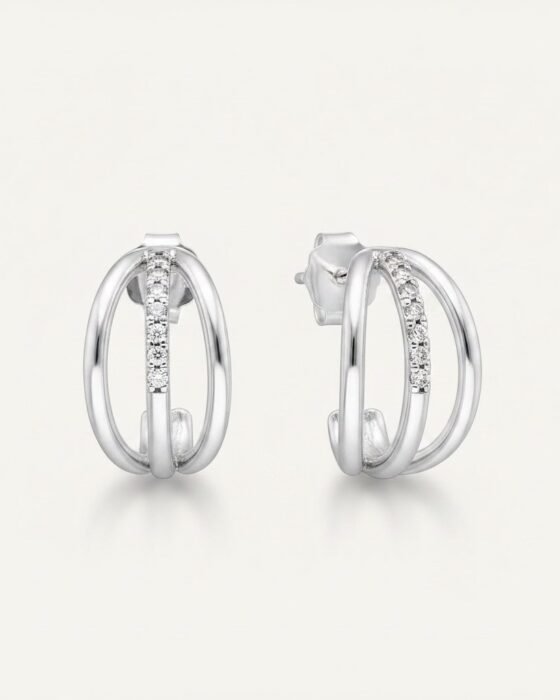 Aros Plata Triple 14mm