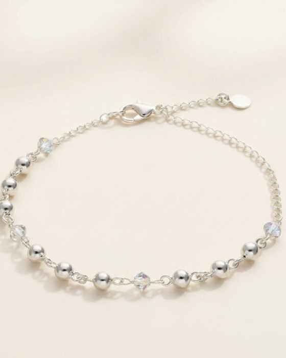 Tobillera Esferas Cristales Hecho con Swarovski® Tornasol