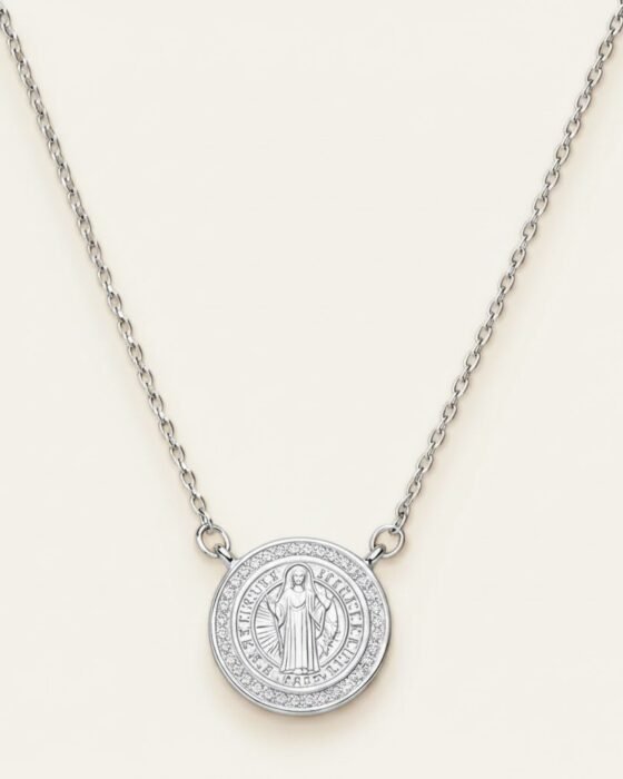 Collar San Benito Abad Plata 925 Circones