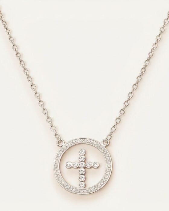 Collar de Plata 925 con Cruz de Circones