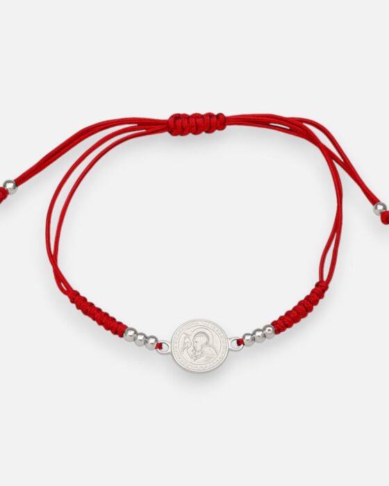 Pulsera Hilo Rojo Ajustable San Benito Abad
