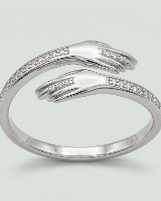 Anillo Abrazo Plata ajustable