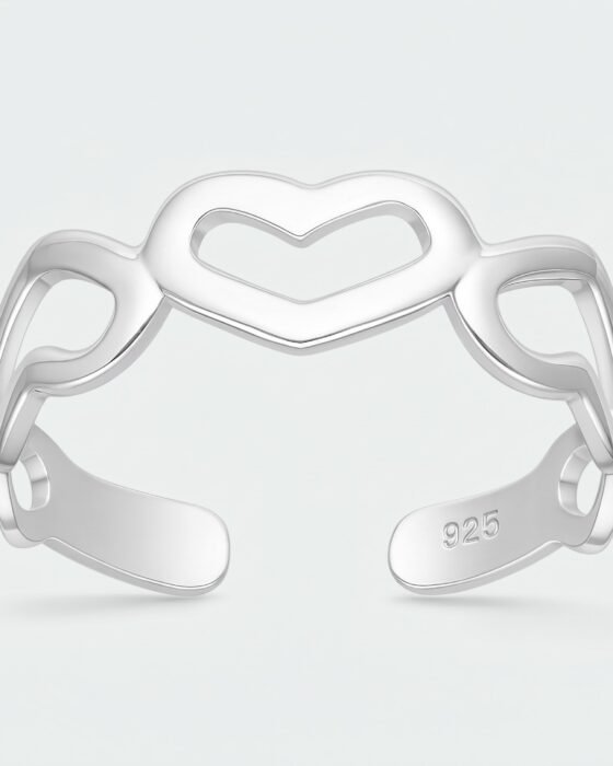 Anillo Midi Corazones
