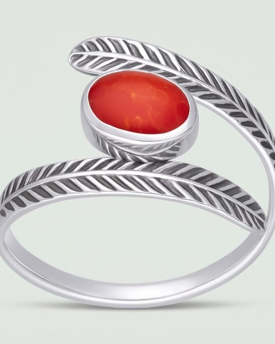 Anillo Plumas Jaspe
