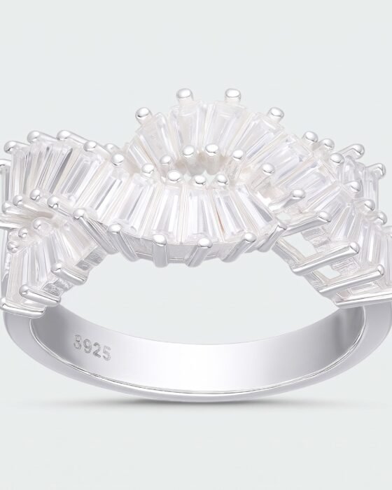 Anillo Trenzado Circones Baguette