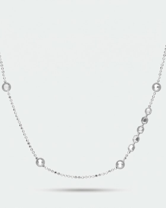 Cadena Bolitas Plata