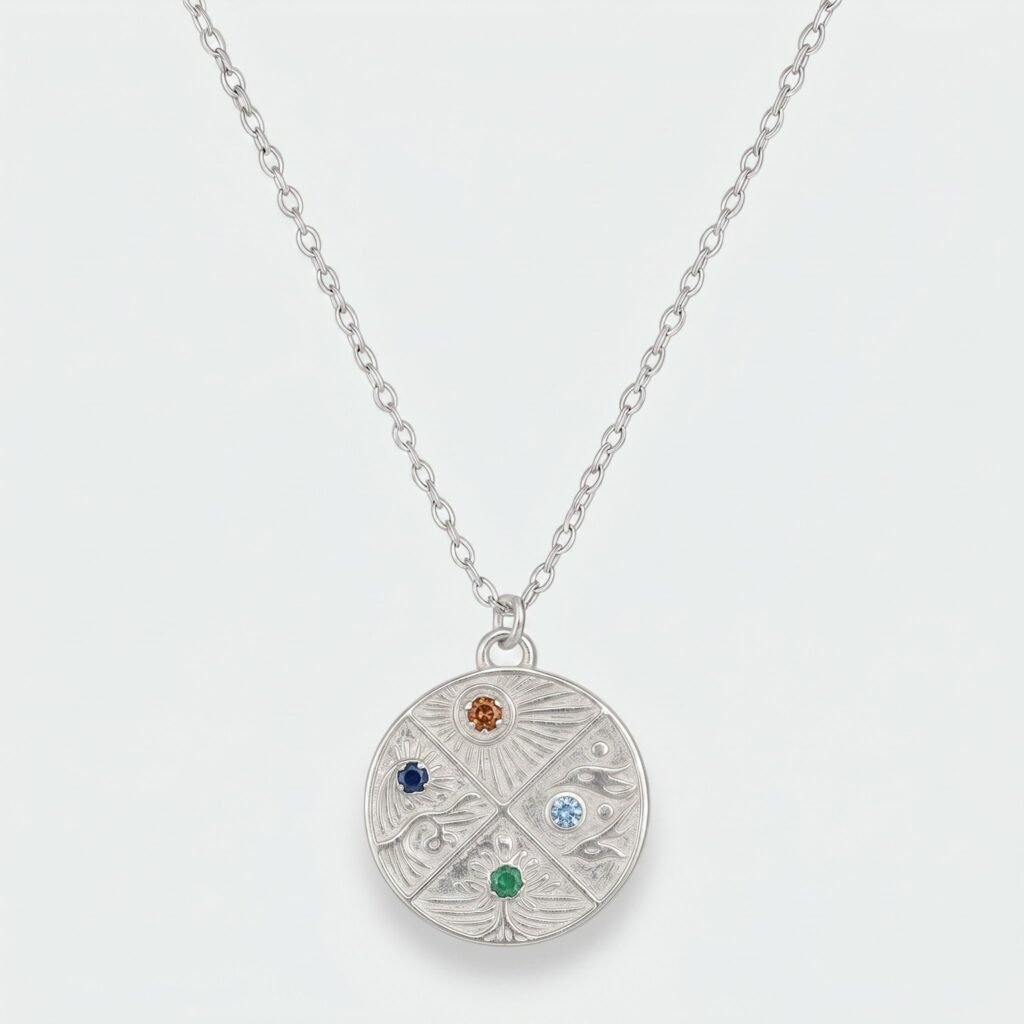 Collar 4 Elementos Circones Multicolor
