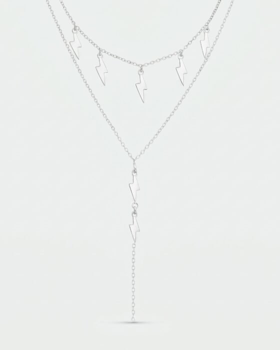 Collar Doble Cascada Rayos