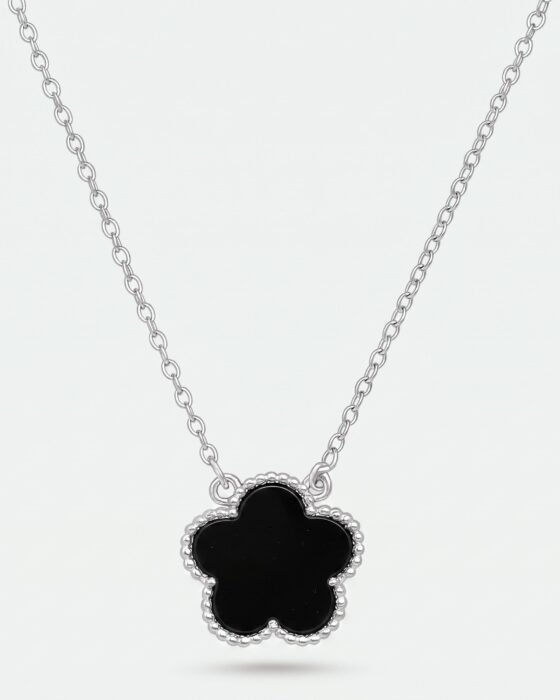Collar Flor Ónix