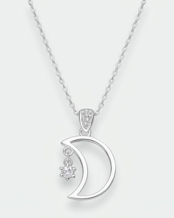 Collar Media Luna Estrella Circones