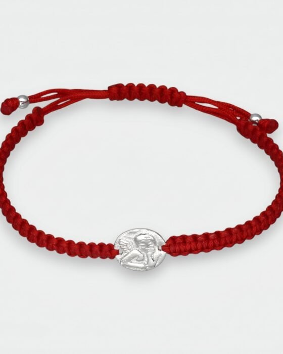 Pulsera Ajustable Baby Hilo Rojo Ángel de la Guarda