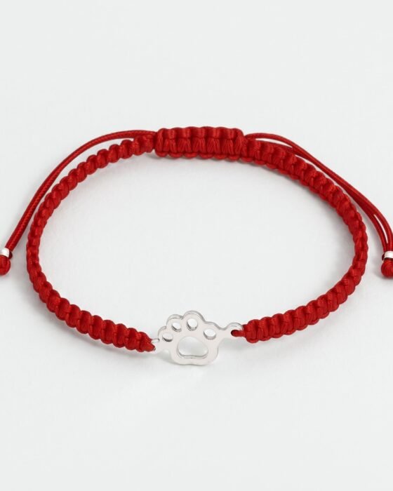 Pulsera Hilo Rojo Ajustable Patita