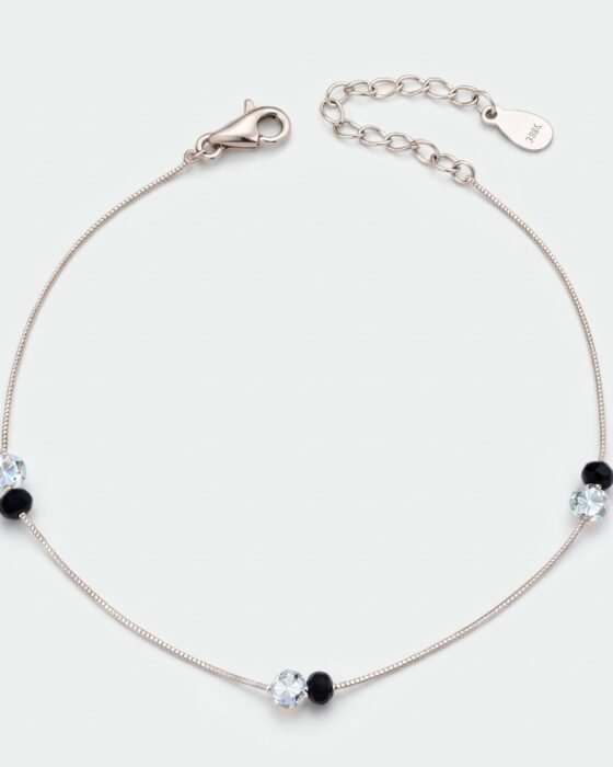 Pulsera Veneciana Cristales Ónix Tornasol