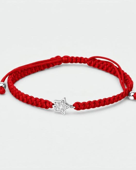 Pulsera Ajustable Hilo Rojo Estrella Circones