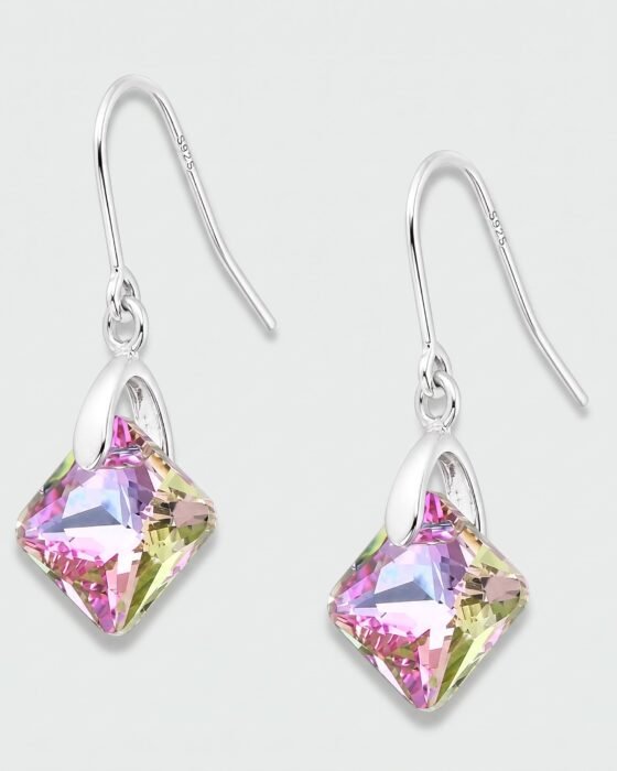 Aro Rombo Cristal Hecho con Swarovski® Tornasol
