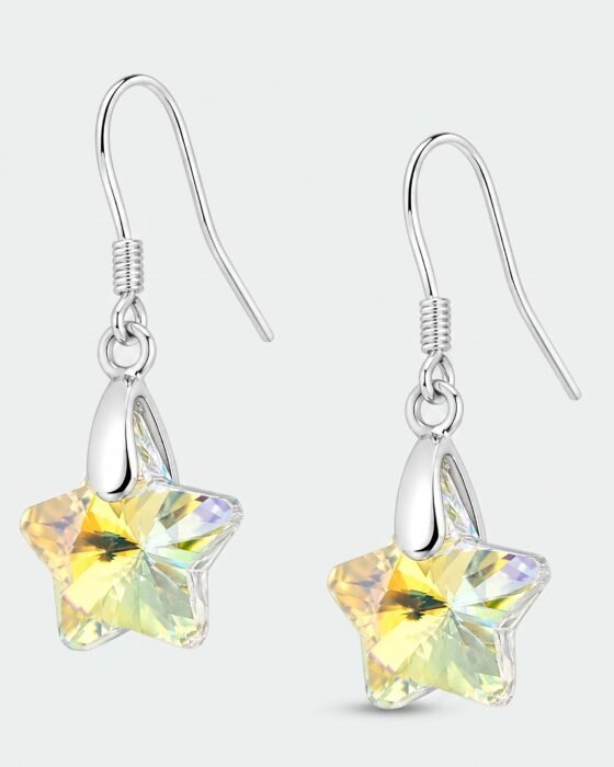 Aro Estrella Cristal Hecho con Swarovski® Tornasol