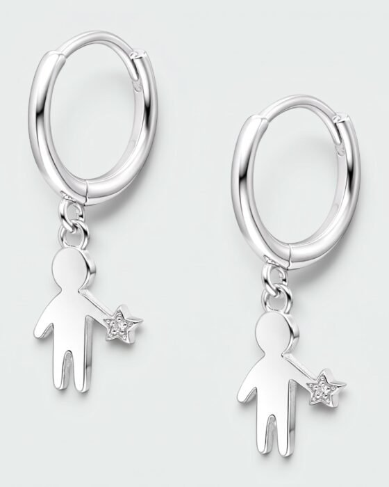 Argolla Huggie Niño Estrella 11 mm