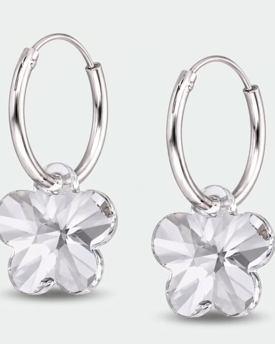Argolla Flor Cristal Hecho con Swarovski® 14 mm
