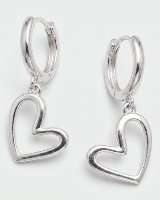 Argolla Huggie Corazón 12 mm